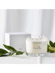 The White Company Lime and Bay Large Three Wick Candle - thumbnail 2