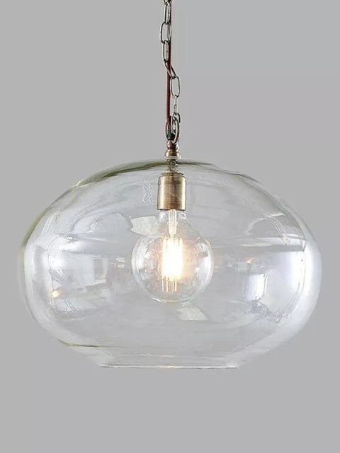 nkuku Otoro Round Glass Pendant Light, Large - image 1