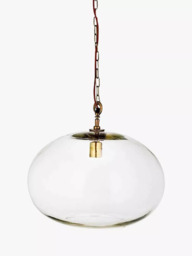 nkuku Otoro Round Glass Pendant Light, Large - thumbnail 2