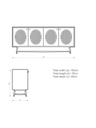 ercol for John Lewis Bellingdon 4 Door Sideboard, Ash - thumbnail 6