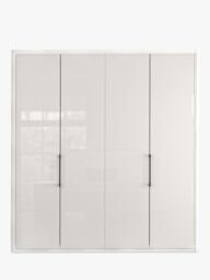 John Lewis Osaka 2m Bi-Fold Wardrobe with 4 Glass Doors - thumbnail 4