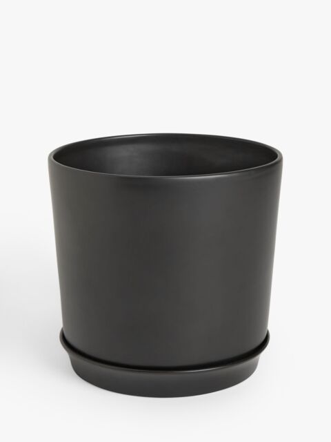 John Lewis Contemporary Glazed Stoneware Planter, 24.5cm - image 1