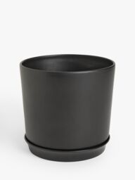 John Lewis Contemporary Glazed Stoneware Planter, 24.5cm - thumbnail 1