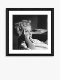 Brookpace Lascelles 'Marilyn Monroe' Framed Photographic Print, 46 x 46cm, Black/White