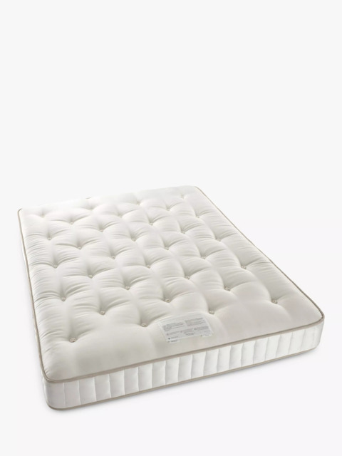 John Lewis Luxury Natural Collection British Wool 8750, King Size, Regular Tension Pocket Spring Mattress
