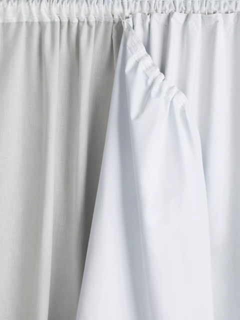 John Lewis Pair Blackout Pencil Pleat & Eyelet Curtain Lining, Natural - image 1