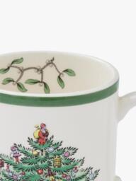 Spode Christmas Tree Earthenware Mug, 250ml, Green - thumbnail 3