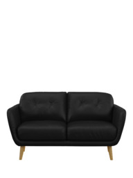 John Lewis Arlo Small 2 Seater Leather Sofa, Light Leg - thumbnail 5