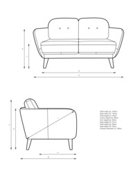 John Lewis Arlo Small 2 Seater Leather Sofa, Light Leg - thumbnail 2