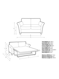 John Lewis Charlotte II Medium Sofa Bed, Light Leg - thumbnail 2