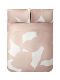 Jasper Conran London 300 Cotton Thread Count Floral Leaf Print Duvet Cover , Pink - thumbnail 3