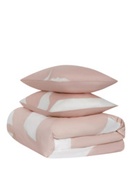 Jasper Conran London 300 Cotton Thread Count Floral Leaf Print Duvet Cover , Pink - thumbnail 4