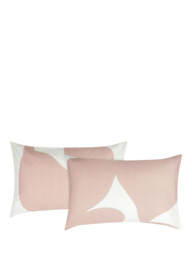 Jasper Conran London 300 Cotton Thread Count Floral Leaf Print Duvet Cover , Pink - thumbnail 5