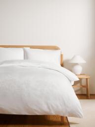 John Lewis Foliage Jacquard Duvet Cover Set, White - thumbnail 6