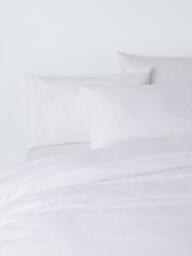 John Lewis Foliage Jacquard Duvet Cover Set, White