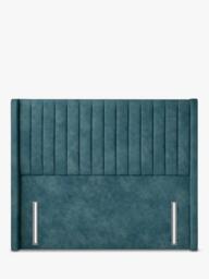 John Lewis Belgravia Winged Full Depth Upholstered Headboard, King Size