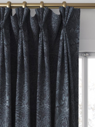 William Morris At Home Marigold Velvet Made to Measure Curtains or Roman Blind, Indigo - thumbnail 6