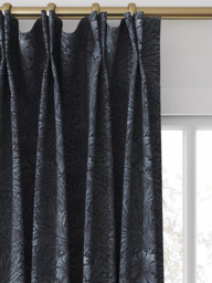William Morris At Home Marigold Velvet Made to Measure Curtains or Roman Blind, Indigo - thumbnail 4
