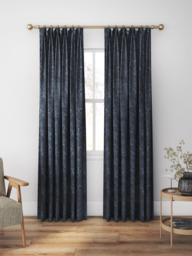 William Morris At Home Marigold Velvet Made to Measure Curtains or Roman Blind, Indigo - thumbnail 5