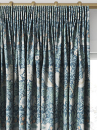 William Morris At Home Strawberry Thief Made to Measure Curtains or Roman Blind, Woad - thumbnail 2