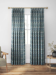 William Morris At Home Strawberry Thief Made to Measure Curtains or Roman Blind, Woad - thumbnail 5