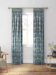 William Morris At Home Strawberry Thief Made to Measure Curtains or Roman Blind, Woad - thumbnail 3