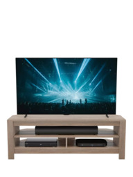 AVF Calibre Sound 120 TV Stand for TVs up to 60”, Sawn Oak - thumbnail 6