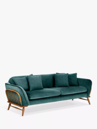 ercol for John Lewis Hexton Large 3 Seater Sofa, Vintage Ash Leg - thumbnail 1