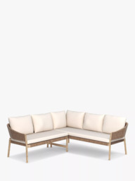 John Lewis Burford 5-Seater Woven Corner Garden Sofa, FSC-Certified (Acacia Wood), Natural - thumbnail 1