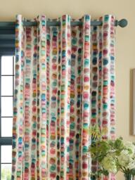 bluebellgray Tobermory Pair Lined Eyelet Curtains, Multi - thumbnail 3