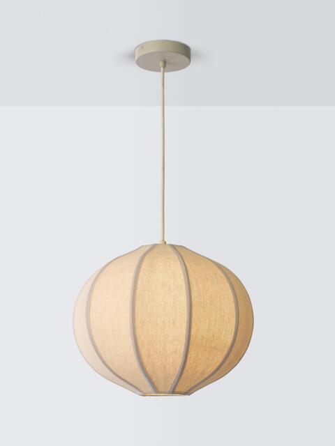 John Lewis Pumpkin Small Pendant Ceiling Light, Ivory - image 1
