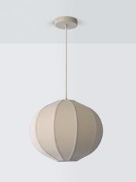 John Lewis Pumpkin Small Pendant Ceiling Light, Ivory - thumbnail 2