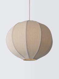 John Lewis Pumpkin Small Pendant Ceiling Light, Ivory - thumbnail 3