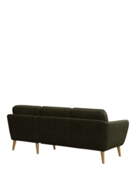 John Lewis Arlo RHF Chaise Leather Sofa, Light Leg - thumbnail 4