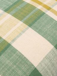 The Conran Shop Marabar Check Cotton Cushion, Green/Chartreuse - thumbnail 5