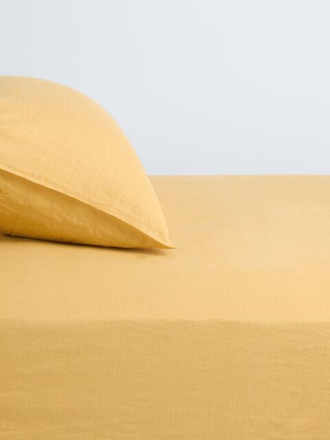 John Lewis Washed Linen Fitted Sheet - image 1