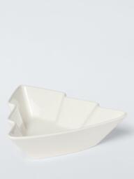 John Lewis Christmas Tree Fine China Serving Dish, 24cm, White - thumbnail 2