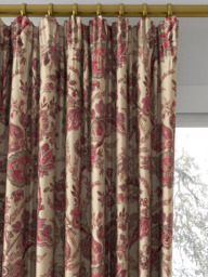 GP & J Baker Jewel Indienne Made to Measure Curtains or Roman Blind, Red/Blue - thumbnail 2