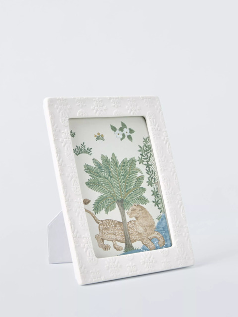 John Lewis x Sanderson Etched Ceramic Photo Frame, White - image 1