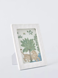 John Lewis x Sanderson Etched Ceramic Photo Frame, White - thumbnail 1