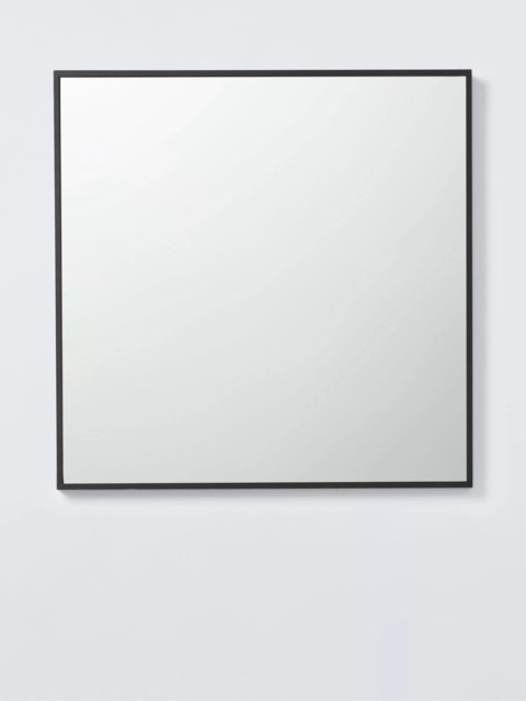 John Lewis Square Mirror, 55 x 55cm, Black - image 1