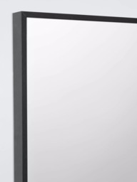 John Lewis Square Mirror, 55 x 55cm, Black - thumbnail 2