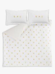 Sophie Allport Lemons 200 Thread Count Duvet Cover Set, Lemon - thumbnail 4