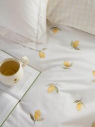 Sophie Allport Lemons 200 Thread Count Duvet Cover Set, Lemon - thumbnail 3