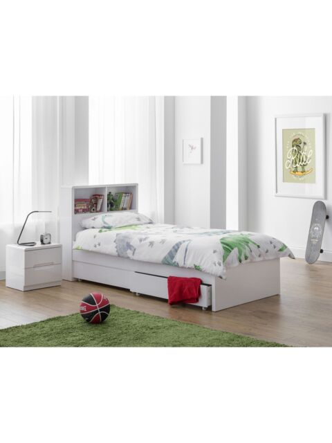 Julian Bowen Emma Bookcase Bedframe, Single - image 1