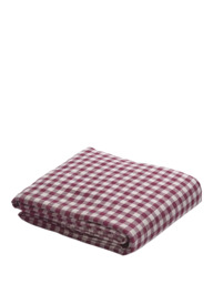 Piglet in Bed Gingham Linen Flat Sheet - thumbnail 3