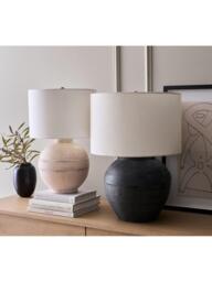 Pottery Barn Faris Small Ceramic Table Lamp - thumbnail 3