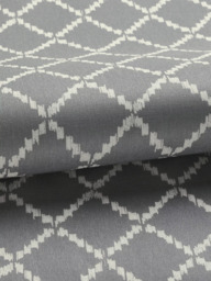 John Lewis Diamond Ikat Print Pair Lined Eyelet Curtains - thumbnail 6