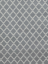 John Lewis Diamond Ikat Print Pair Lined Eyelet Curtains - thumbnail 2