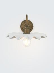 John Lewis Holm Wall Light, Tarnished Brass - thumbnail 1